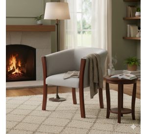 Living  Facundo , gris claro tipo lino sofa mas sitiales Sitial Home