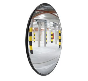 Espejo 30 Cm. Curvo Convexo para Muro Base Negra