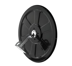 Espejo 30 Cm. Curvo Convexo para Muro Base Negra