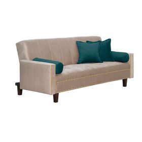 Futon Sofa Cama Vanguardia 200 x110 Beige - Verde