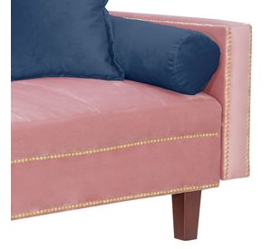 Futon Sofa Cama Vanguardia 200 x110 Rosa - Azul