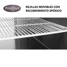 Mesón Refrigerado 180 Cm Acero Inox. 3 Ptas 510 Lt