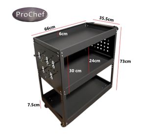 Carro de Acero para Herramientas con Accesorios