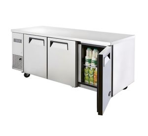 Mesón Refrigerado 180 Cm Acero Inox. 3 Ptas 510 Lt