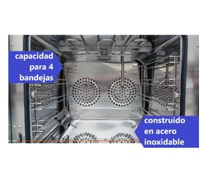 Horno Convector Eléctrico 4 bandejas Vapor y Grill