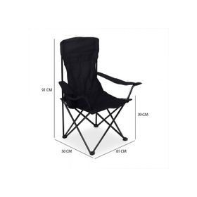 Silla Plegable Camping Llanquihue Negro