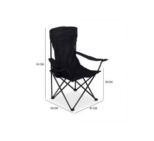 Silla Plegable Camping Llanquihue Negro