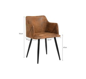 Pack 2 Sillas de Comedor Elena Café