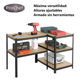 Estante 90x40x180 cm Acero Pintado 5 Band. 875 Kg