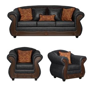 Juego de Living 3 1 1 Estambul Negro