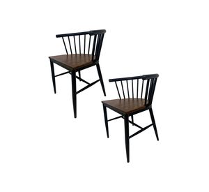 Pack 2 Sillas de Comedor Yard Negro