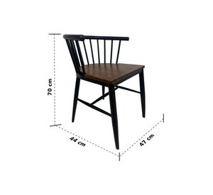 Pack 2 Sillas de Comedor Yard Negro