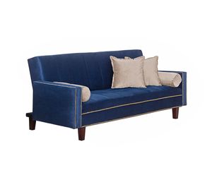Futon Sofa Cama Vanguardia 200 x110 Azul - Gris