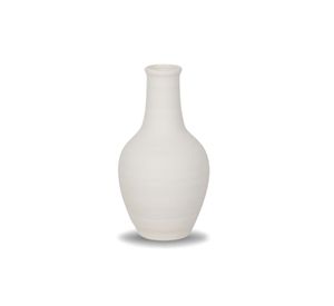 Florero Cerámica Blanco 17cm