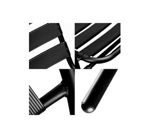 Pack 4 Sillas de Terraza Acero y Aluminio Negro