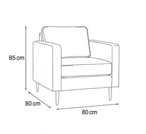 Living 311 Matilda marengo seccional y 2 poltronas con resortes