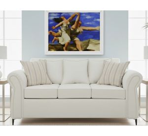 Living Singapur 311 blanco sofa 3 cuerpos + 2 poltronas resorte