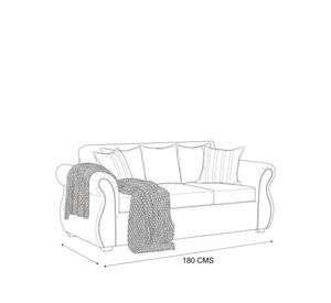 Living Singapur 311 blanco sofa 3 cuerpos + 2 poltronas resorte