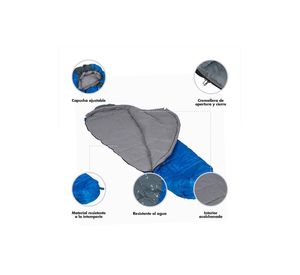 Saco De Dormir 350 Gr Azul