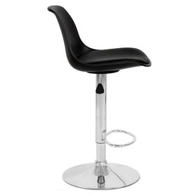 Pack 2 Sillas Altas De Bar Taburete Orlando-t Negro