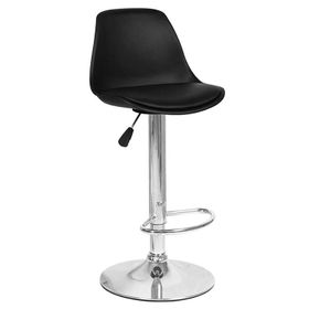 Pack 2 Sillas Altas De Bar Taburete Orlando-t Negro