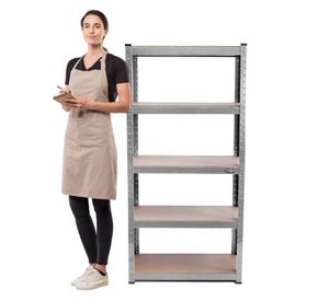 Estante Acero Galvanizado 70x30x150 cm. Cap 875 Kg