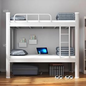 Camarote una Plaza Acero 90x200 cm Blanco