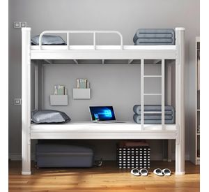 Camarote una Plaza Acero 90x200 cm Blanco