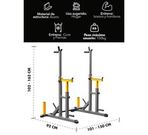 Squat Rack Multifuncional Power Sentadillas Press