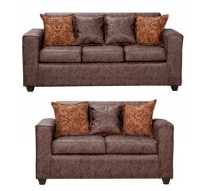 Juego de Living 3 2 Ezeiza Chocolate