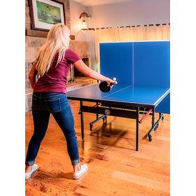 Mesa de Ping Pong Plegable Profesional Azul