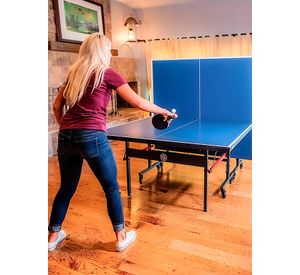 Mesa de Ping Pong Plegable Profesional Azul