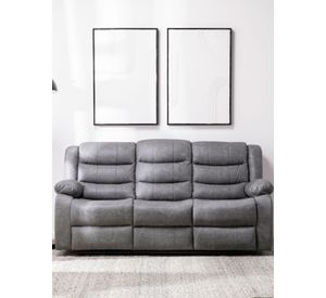 Sofa 3 Cuerpos Reclinable Portavasos Moderno Roma