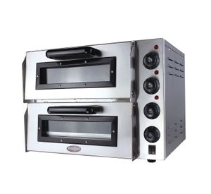 Horno Pizza Pizzero Eléctrico 2 Cámaras 40x40 cm