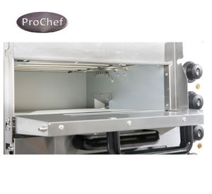 Horno Pizza Pizzero Eléctrico 2 Cámaras 40x40 cm