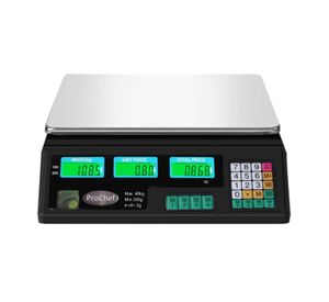 Balanza Pesa Digital 40 Kg x 2 Gr LCD Eléctrica y Batería