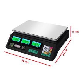 Balanza Pesa Digital 40 Kg x 2 Gr LCD Eléctrica y Batería