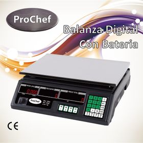 Balanza Pesa Digital 40 Kg x 2 Gr LCD Eléctrica y Batería