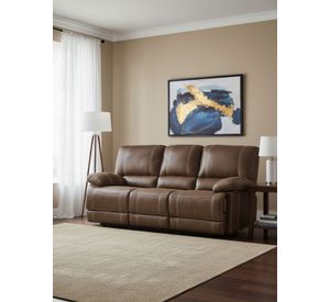 Sofá 3 Cuerpos 3 Reclinables Clásico Castle Cuero Viejo 98023R4S