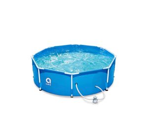 Piscina con Filtro 4383 L 76x300 cm Celeste