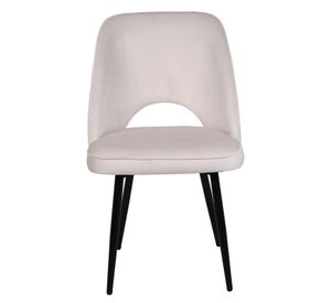 Pack 2 Sillas de Comedor Terciopelo Oval Beige