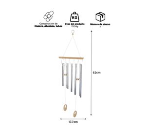 Campana de Viento Metal 62cm