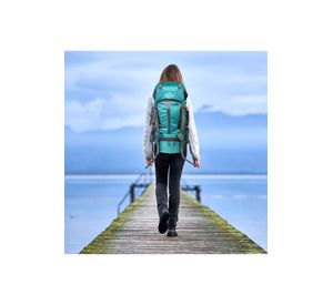 MOCHILA CAMPING 65L CELESTE