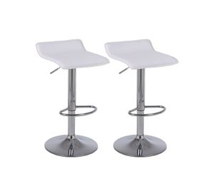 Pack de 2 Pisos de Bar Ajustables Novahus Blanco