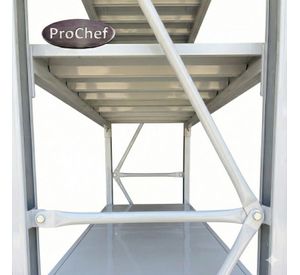 Estante Mini Rack 200x50x200 cm 800 kg Gris Claro