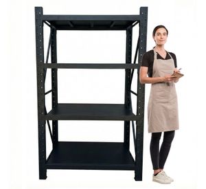 Estante Mini Rack 120x50x200 cm 800 kg Negro