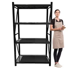 Estante Mini Rack 120x50x200 cm 400 kg Negro