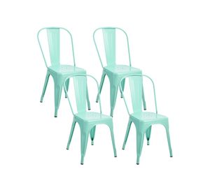 Pack 4 Sillas de Metal Tolix Menta
