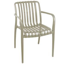 Silla Terraza Plástica Giza Taupe