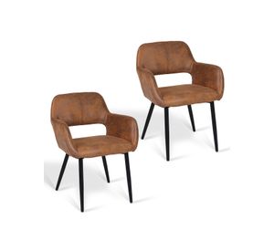 Pack de 2 Silla Comedor Sitial Cromwell Café